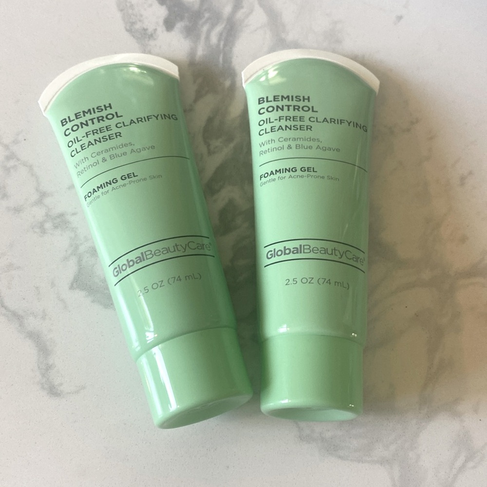 2-pack Blemish Control Pore Clearing Scrub &Oil-Free Clarifying Cleanser